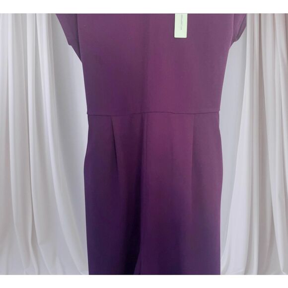 Brand New She + Sky Women's Large Plum Purple Jumpsuit With Pockets - Picture 2 of 8